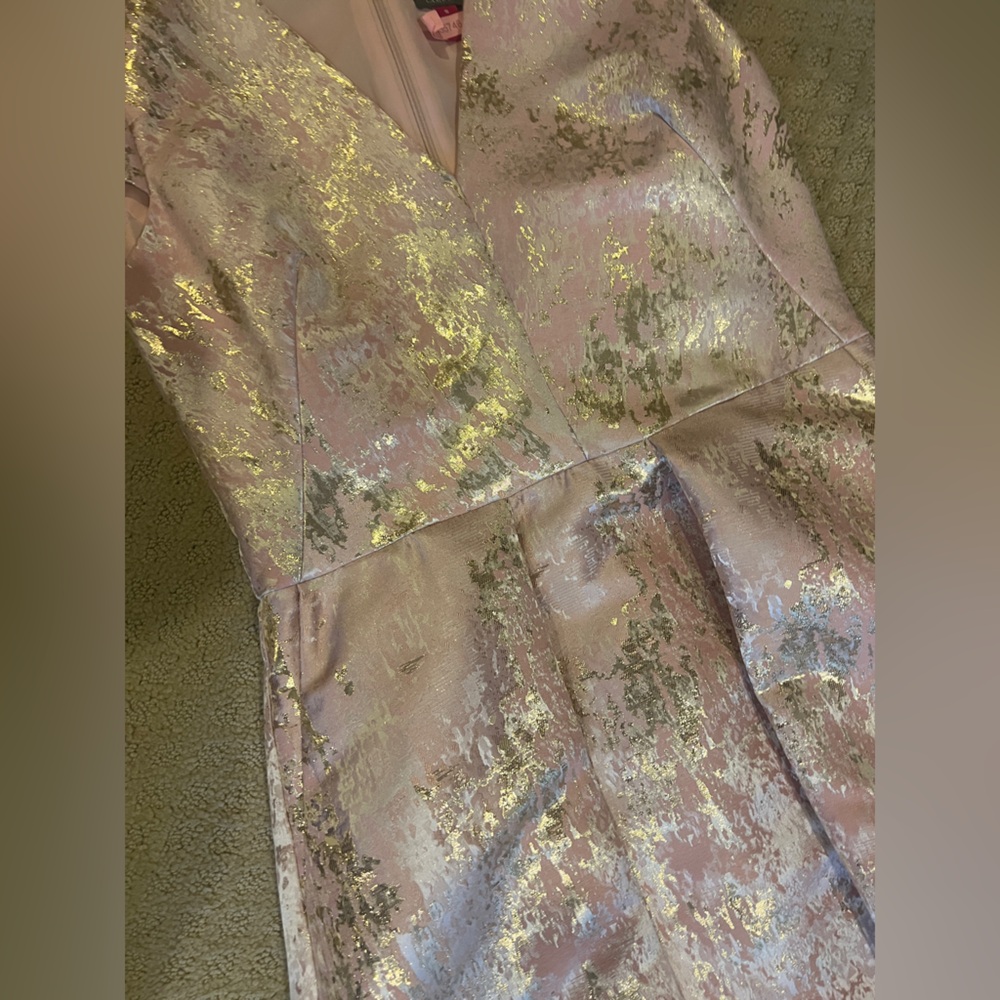 Vince Camuto Pink and Gold Dress - Picture 5 of 8